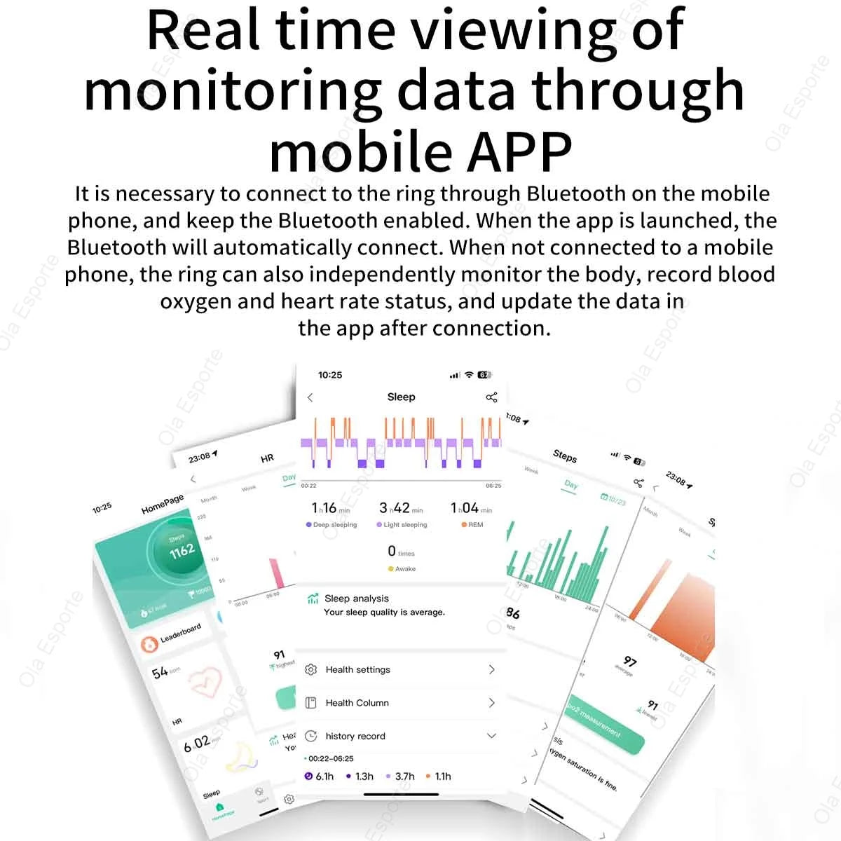 INFI Smart Ring Heart Rate and Blood Oxygen Monitor