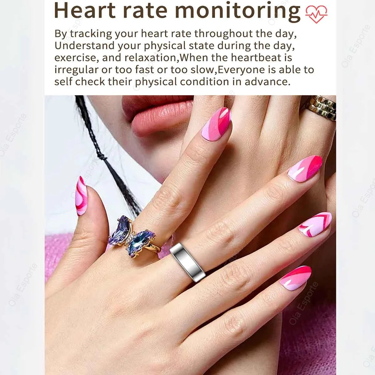 INFI Smart Ring Heart Rate and Blood Oxygen Monitor