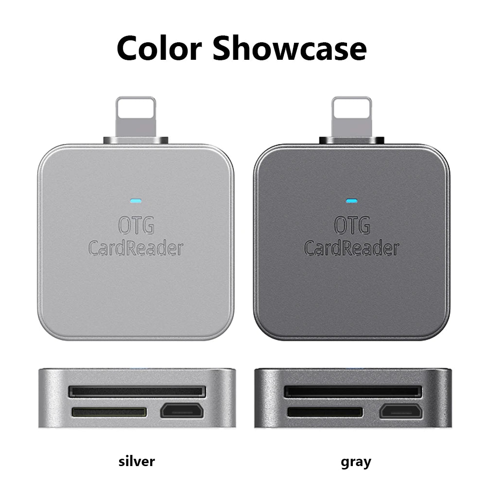 Olaf Type C/Lightning Card Reader 2 in1 SD TF Card Reader Micro External OTG Memory High Speed Card Reader For iPhone 14 13 12